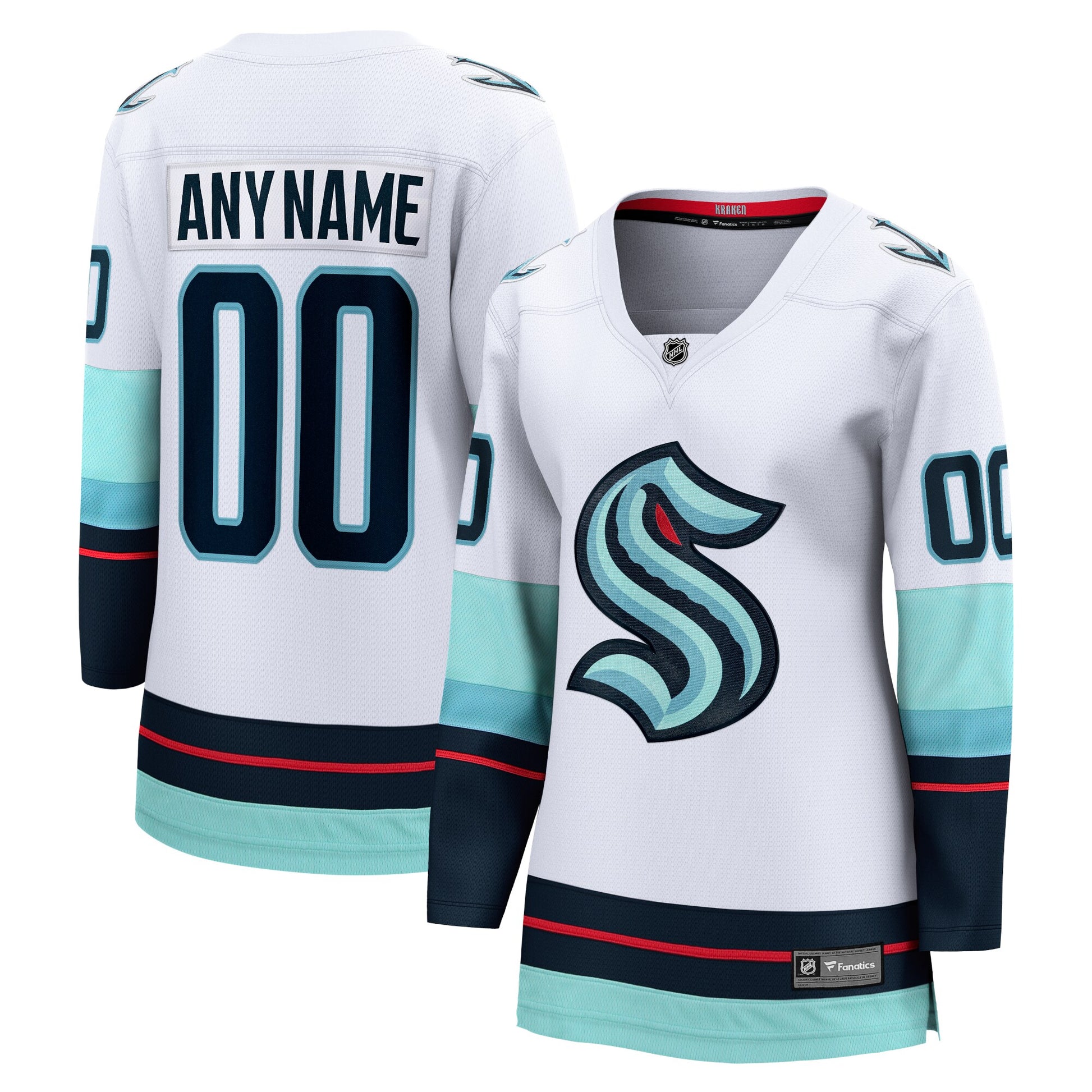  Branded Women's Away Breakaway Custom Hockey Jersey - White