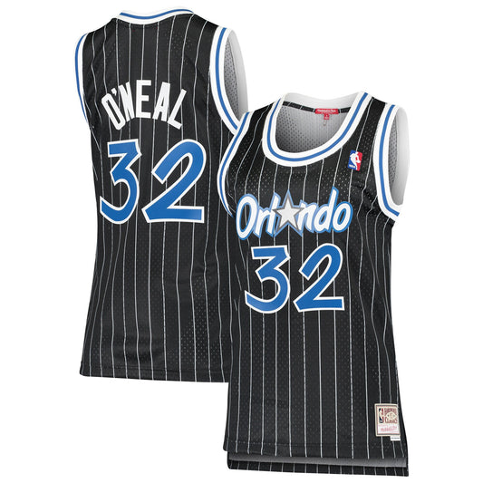 Shaquille O'neal Orlando Magic Women's 1995/96 Hardwood Classics Swingman Basketball Jersey - Black