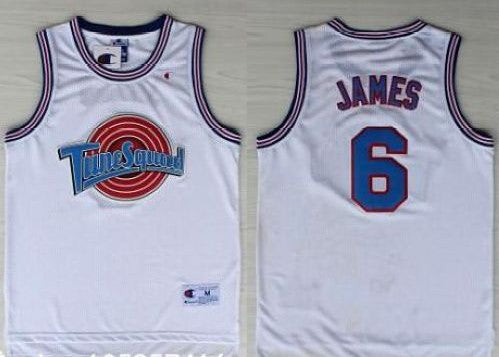 Space Jam Tune Squad #6 James White Stitched Basketball Basketball Jersey