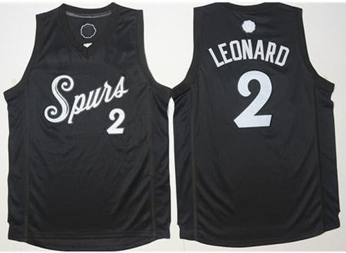 Spurs #2 Kawhi Leonard Black 2016-2017 Christmas Day Stitched Basketball Jersey