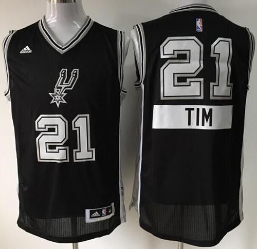 Spurs #21 Tim Duncan Black 2014-15 Christmas Day Stitched Basketball Jersey