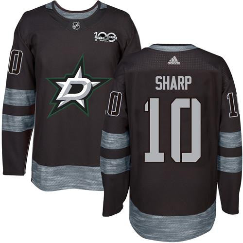 Stars #10 Patrick Sharp Black 1917-2017 100th Anniversary Stitched Hockey Jersey