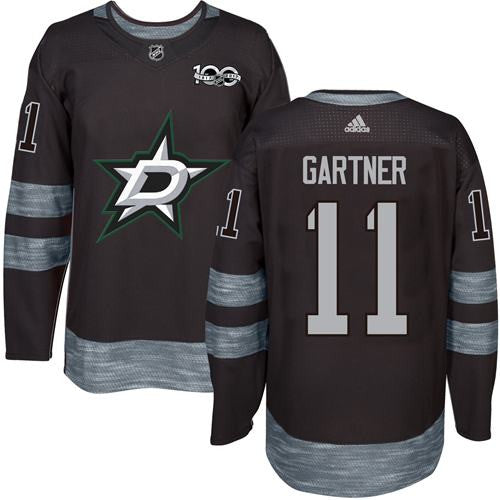 Stars #11 Mike Gartner Black 1917-2017 100th Anniversary Stitched Hockey Jersey