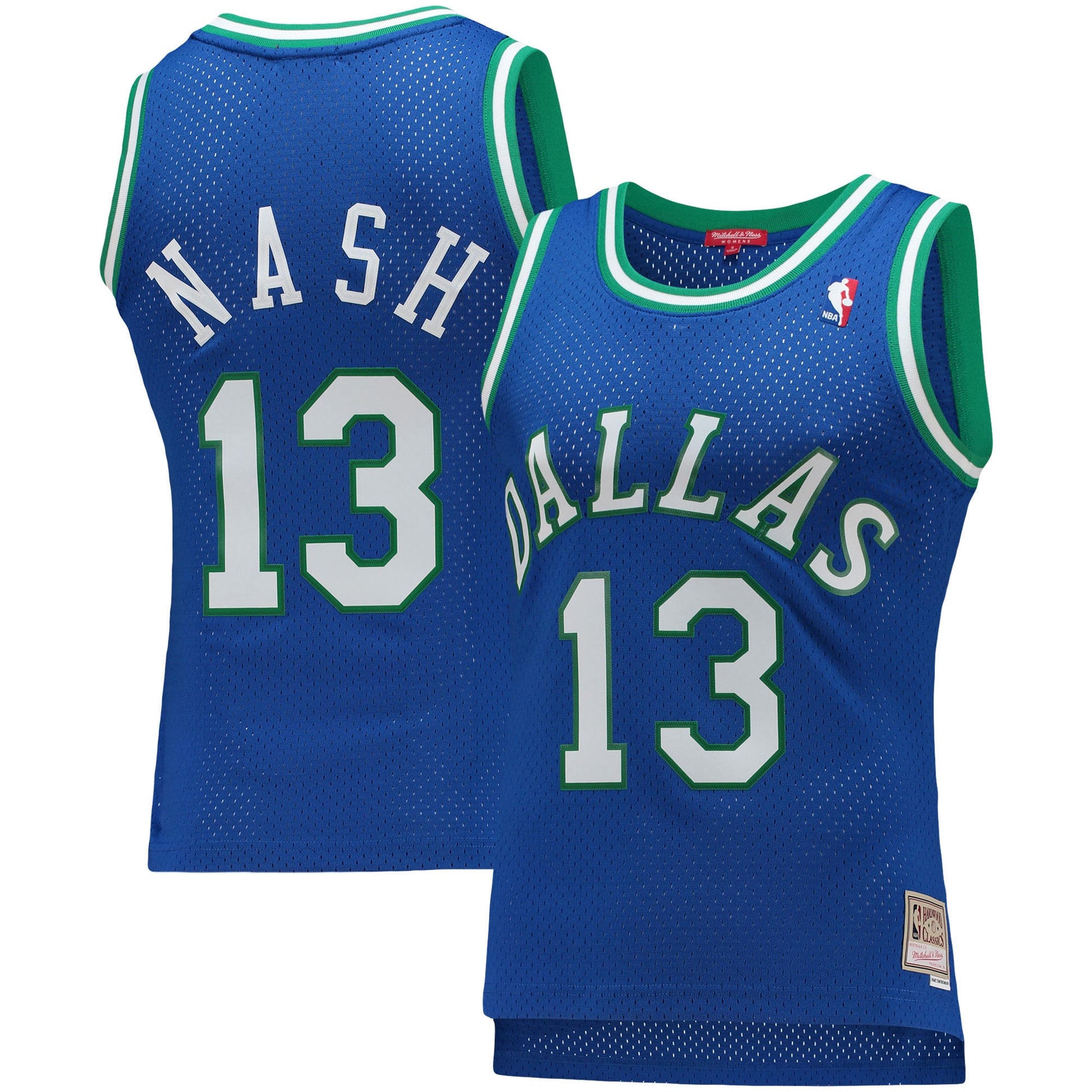 Steve Nash Dallas Mavericks Women's 1998/99 Hardwood Classics Swingman Basketball Jersey - Blue