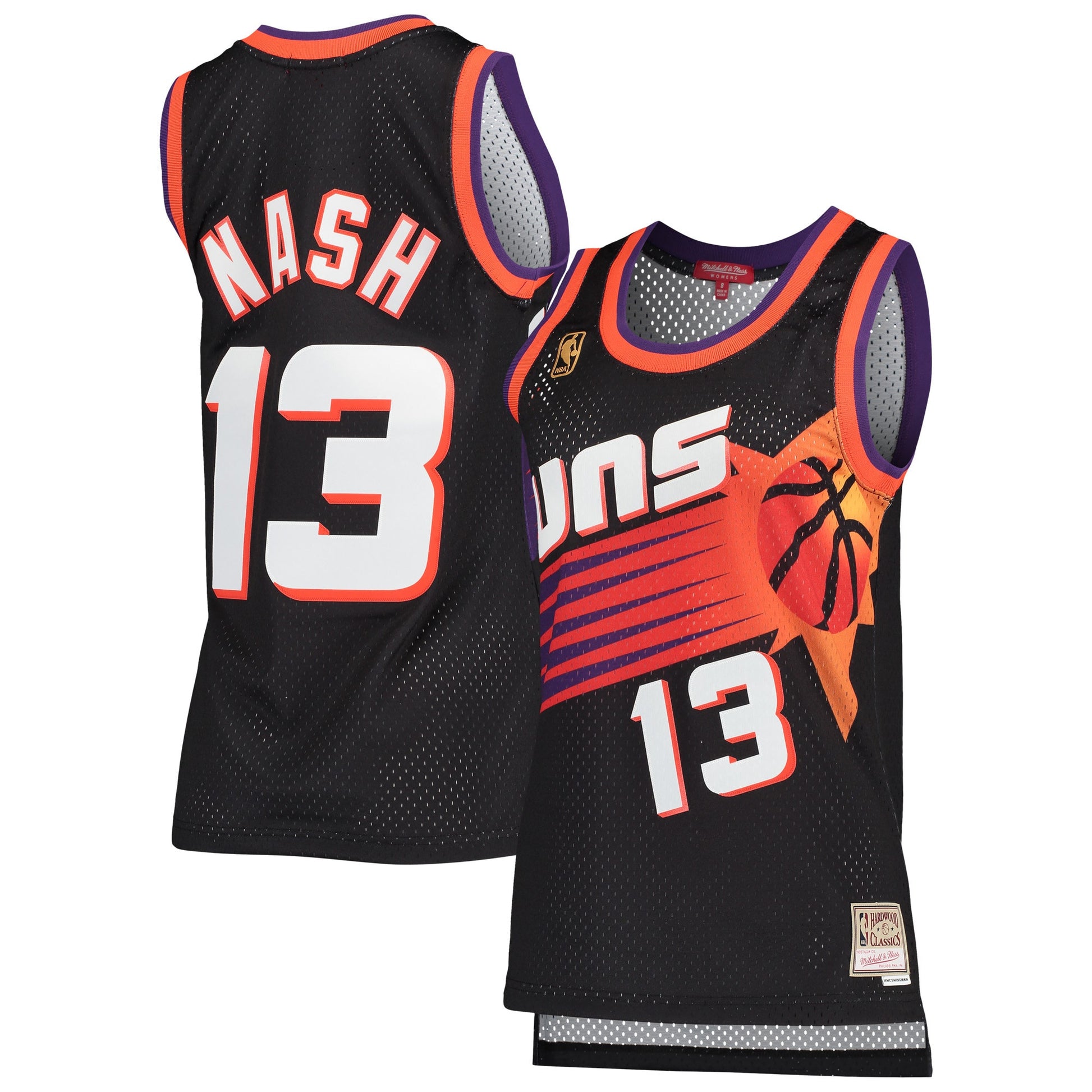 Steve Nash Phoenix Suns Women's Hardwood Classics Swingman Basketball Jersey - Black