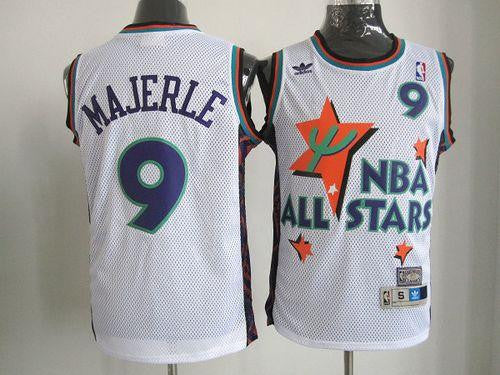 Suns #9 Dan Majerle White 1995 All Star Throwback Stitched Basketball Jersey