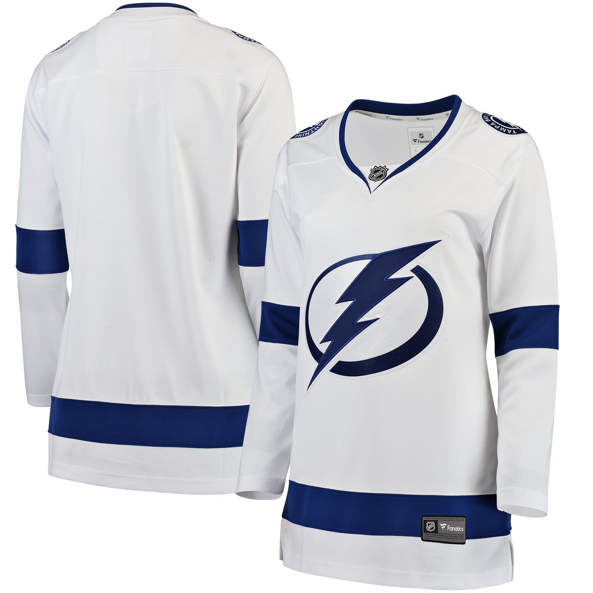 Tampa Bay Lightning Branded Women's Away Breakaway Hockey Jersey - White