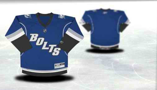 Tampa Bay Lightning Youth Customized Blue Third Hockey Jersey