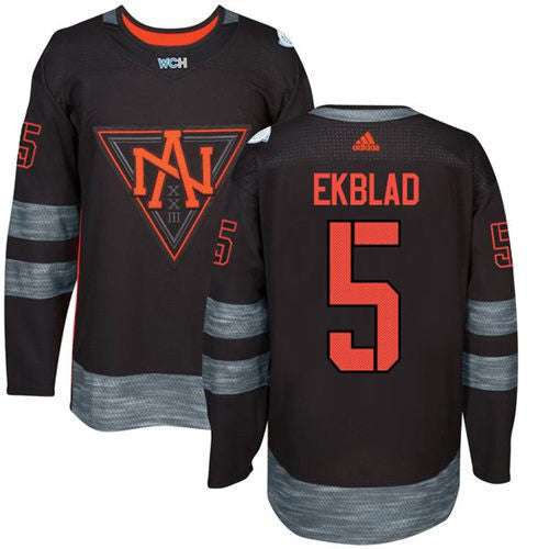 Team North America #5 Aaron Ekblad Black 2016 World Cup Stitched Hockey Jersey