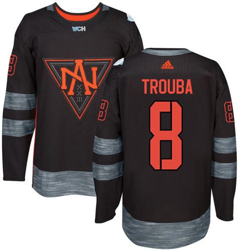 Team North America #8 Jacob Trouba Black 2016 World Cup Stitched Hockey Jersey