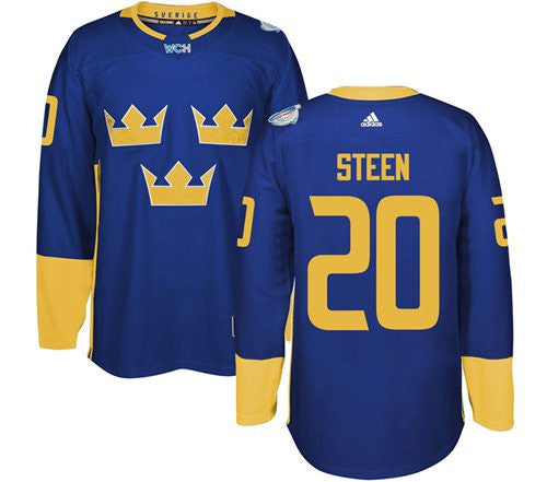 Team Sweden #20 Alexander Steen Blue 2016 World Cup Stitched Hockey Jersey