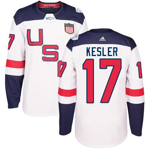 Team USA #17 Ryan Kesler White 2016 World Cup Stitched Hockey Jersey