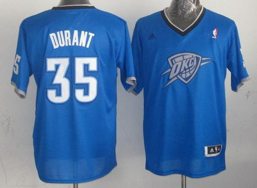 Thunder #35 Kevin Durant Blue 2013 Christmas Day Swingman Stitched Basketball Jersey