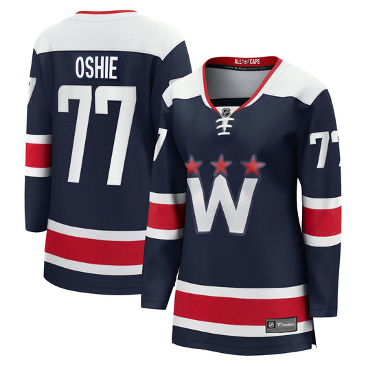 Tj Oshie Washington Capitals Branded Women's Alternate Premier Breakaway Player Hockey Jersey - Navy