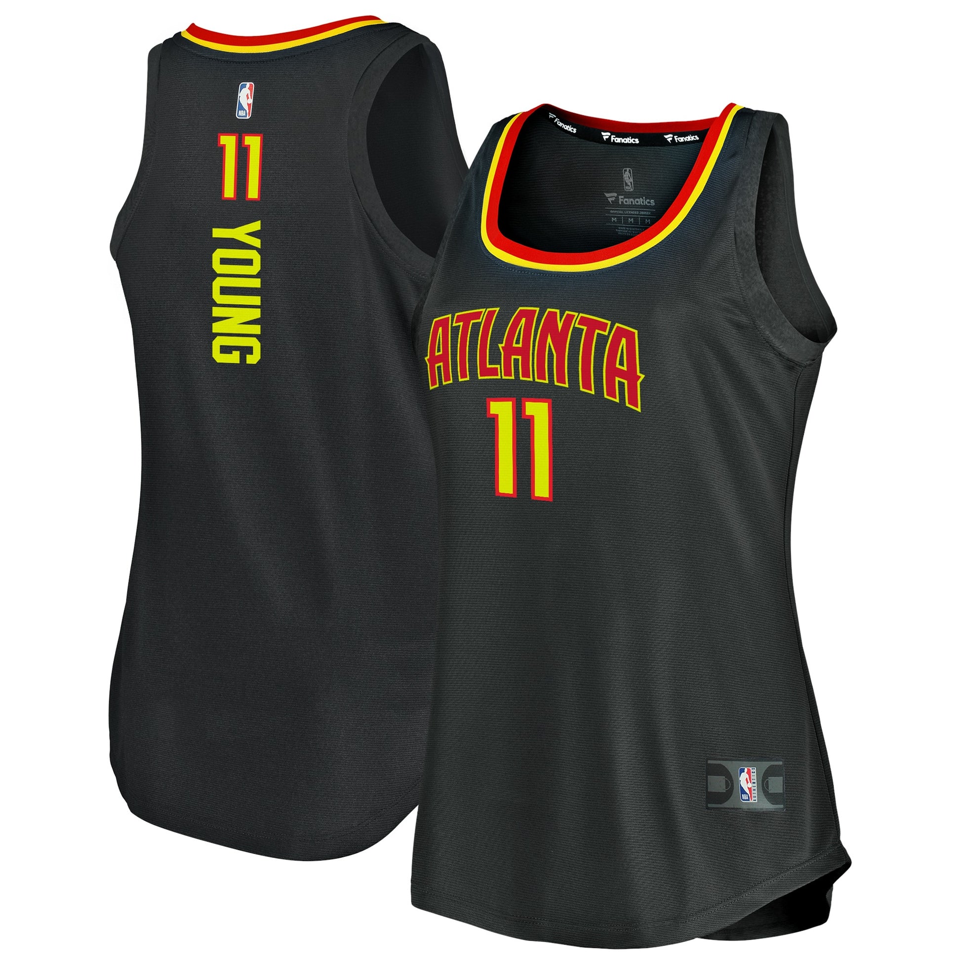 Trae Young Atlanta Hawks Branded Women's Fast Break Tank Basketball Jersey - Icon Edition - Black