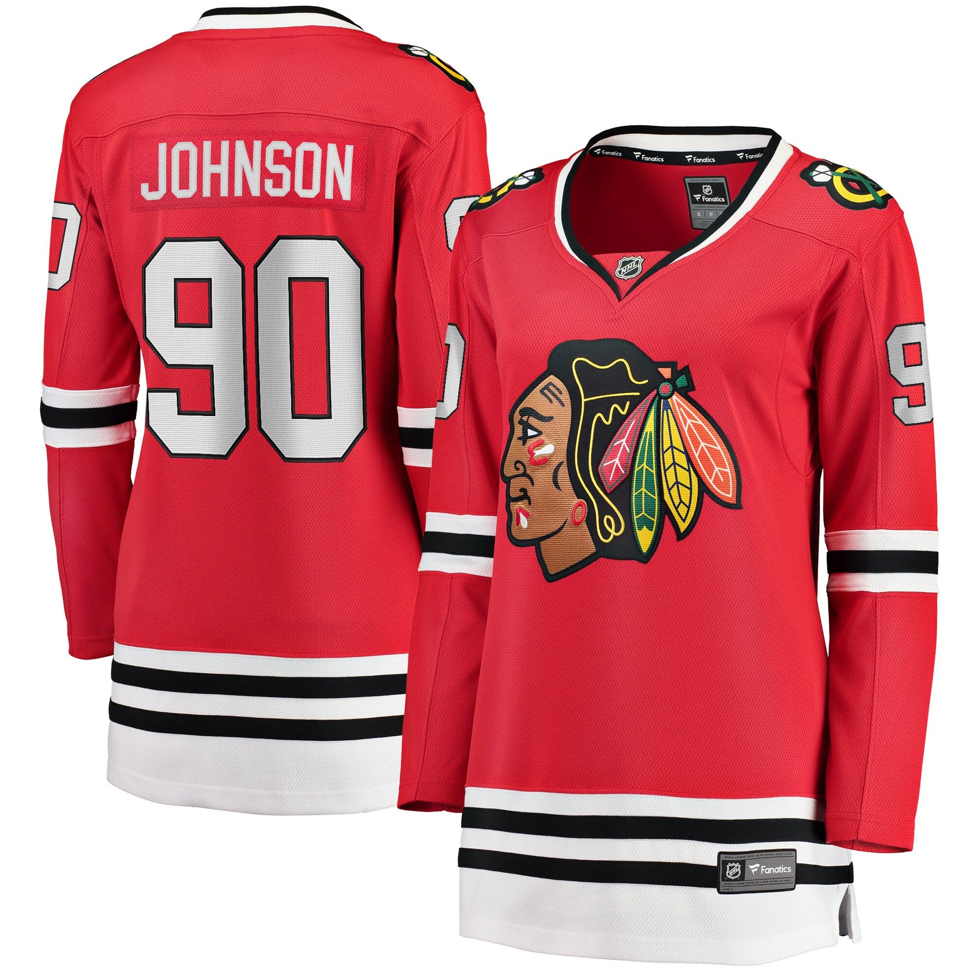 Tyler Johnson Chicago Blackhawks Branded Women's Breakaway Player Hockey Jersey - Red