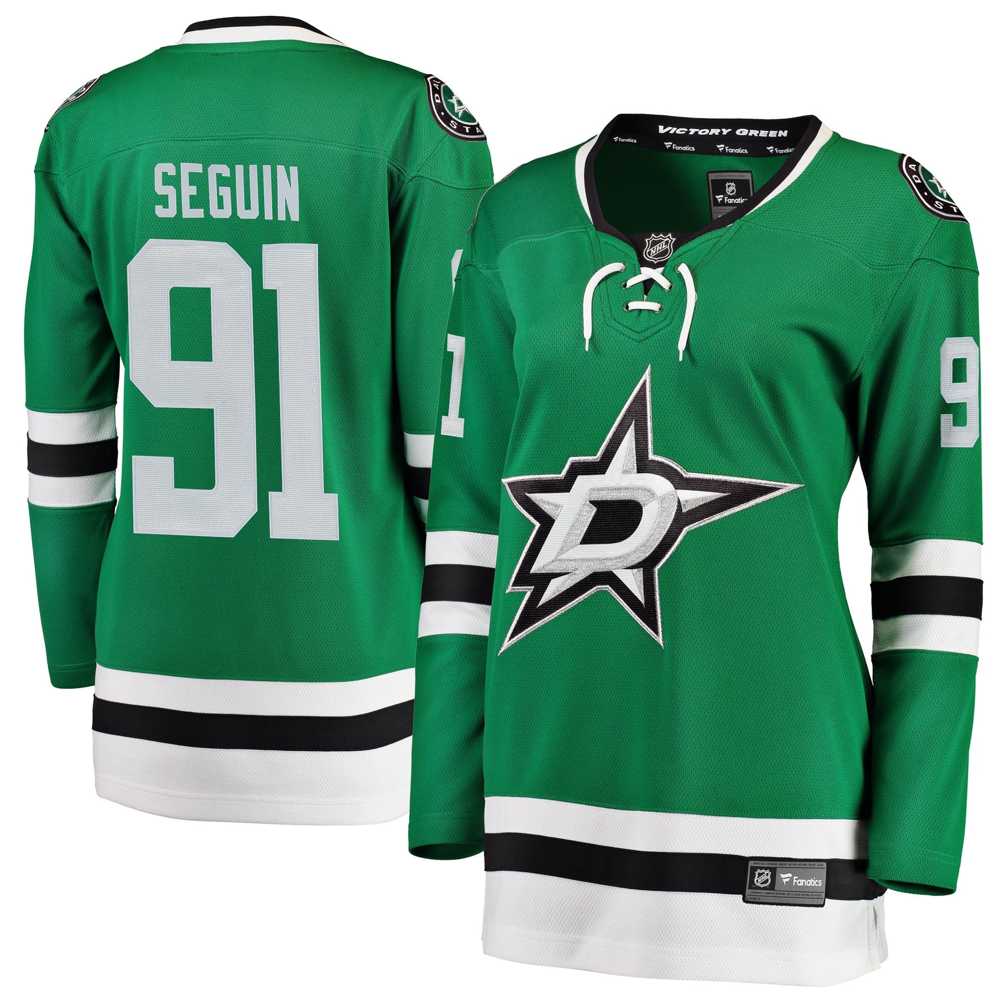 Tyler Seguin Dallas Stars Branded Women's Home Breakaway Player Hockey Jersey - Green