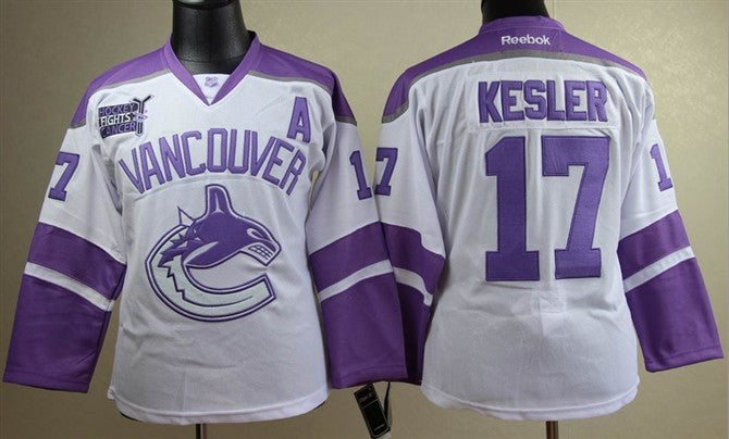 Vancouver Canucks 17 Kesler White Women Hockey Jersey