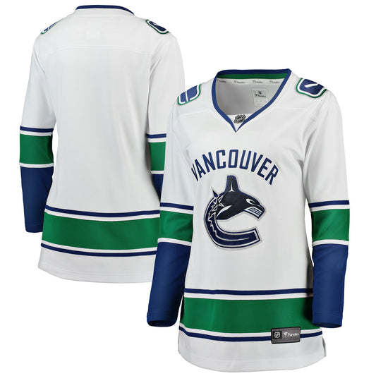 Vancouver Canucks Branded Women's Away Breakaway Hockey Jersey - White