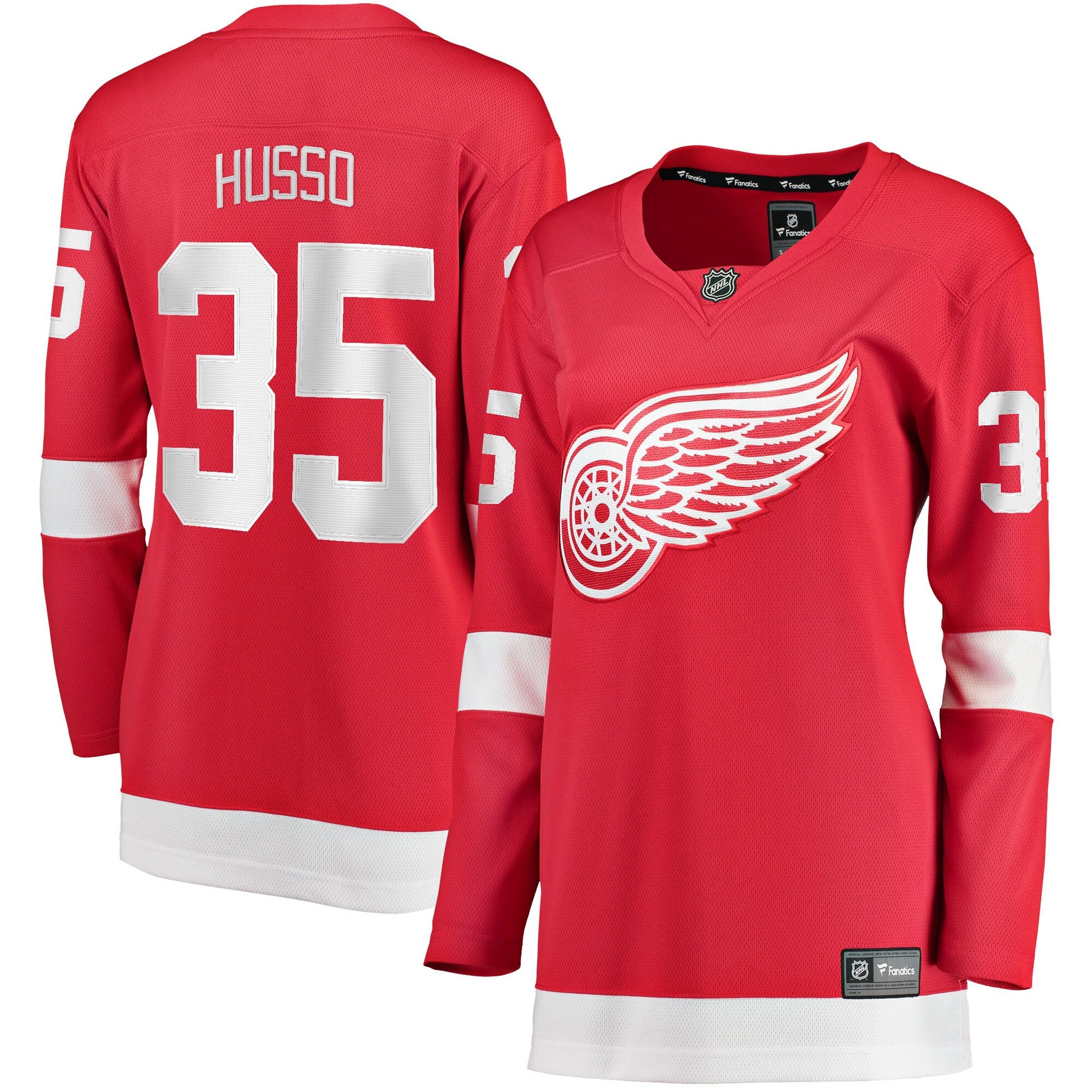 Ville Husso Detroit Red Wings Branded Women's Home Breakaway Player Hockey Jersey - Red