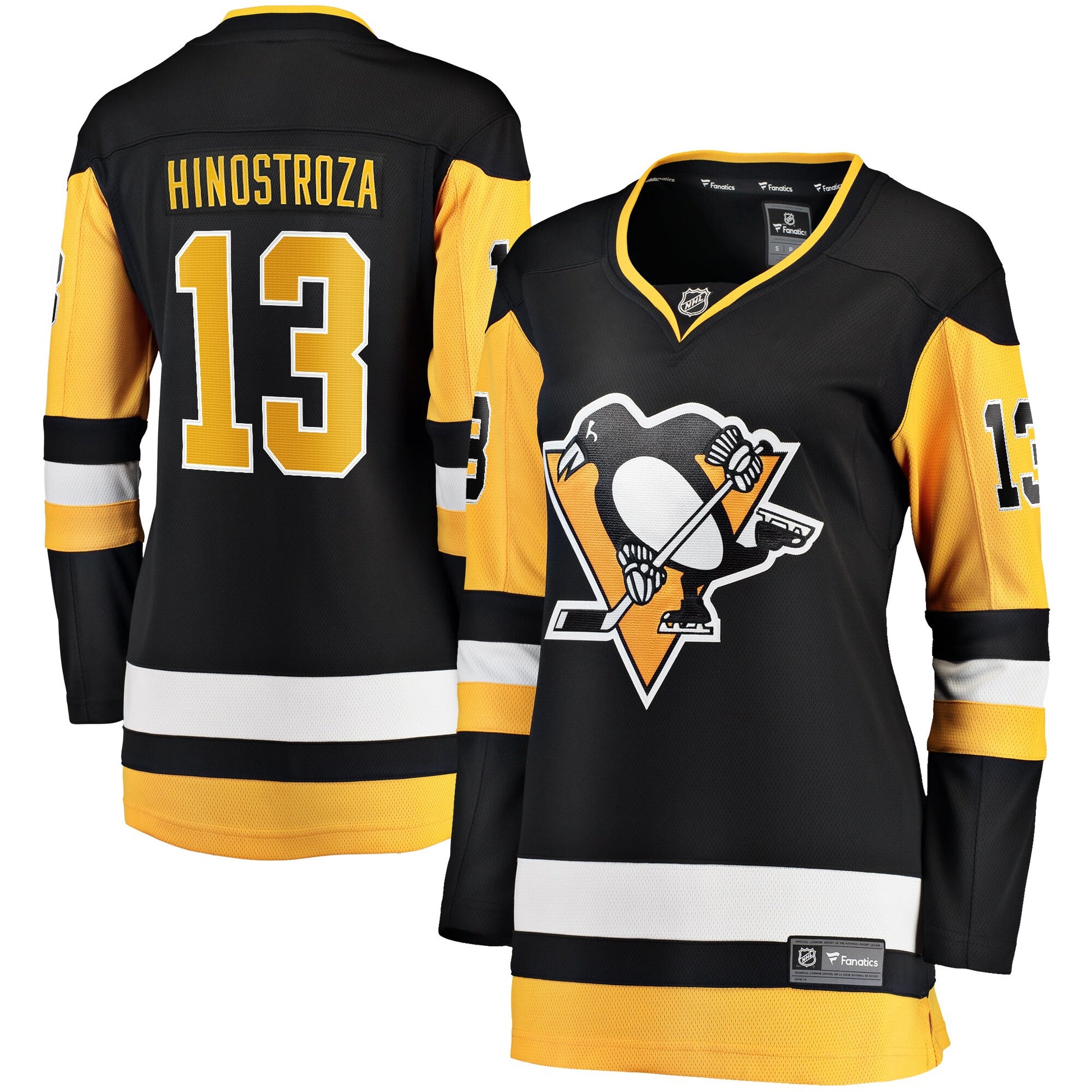 Vinnie Hinostroza Pittsburgh Penguins Branded Women's Home Breakaway Player Hockey Jersey - Black