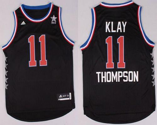 Warriors #11 Klay Thompson Black 2015 All Star Stitched Basketball Jersey