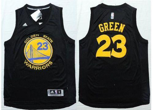 Warriors #23 Draymond Green Black Fashion Stitched Basketball Jersey