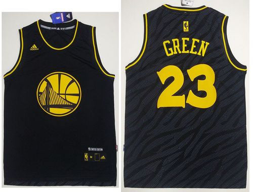 Warriors #23 Draymond Green Black Precious Metals Fashion Stitched Basketball Jersey