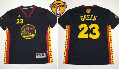 Warriors #23 Draymond Green Black Slate Chinese New Year The Finals Patch Stitched Basketball Jersey