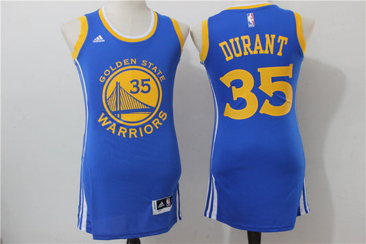 Warriors 35 Kevin Durant Royal Women Swingman Basketball Jersey