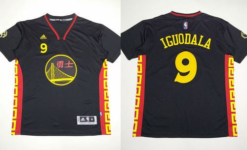 Warriors #9 Andre Iguodala Black Slate Chinese New Year Stitched Basketball Jersey