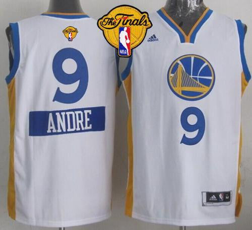 Warriors #9 Andre Iguodala White 2014-15 Christmas Day The Finals Patch Stitched Basketball Jersey