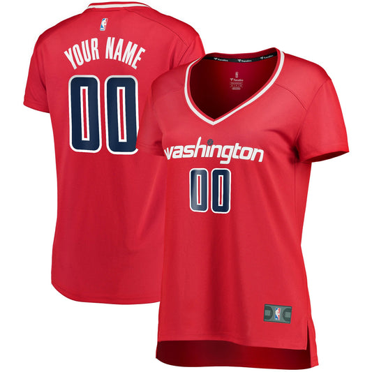 Washington Wizards Branded Women's Fast Break Custom Basketball Jersey Red - Icon Edition