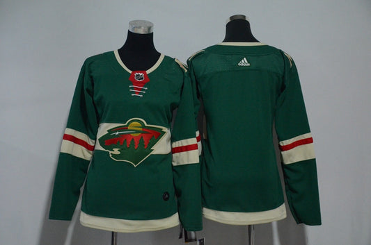 Wild Blank Green Women Hockey Jersey