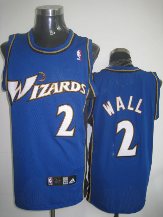 Wizards #2 John Wall Stitched Blue Basketball Jersey