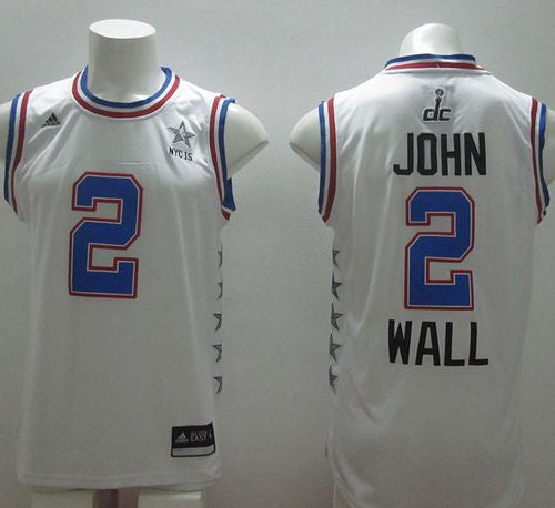 Wizards #2 John Wall White 2015 All Star Stitched Basketball Jersey