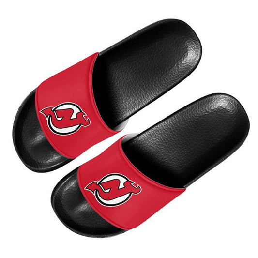 Women's New Hockey Jersey Devils Flip Flops 002