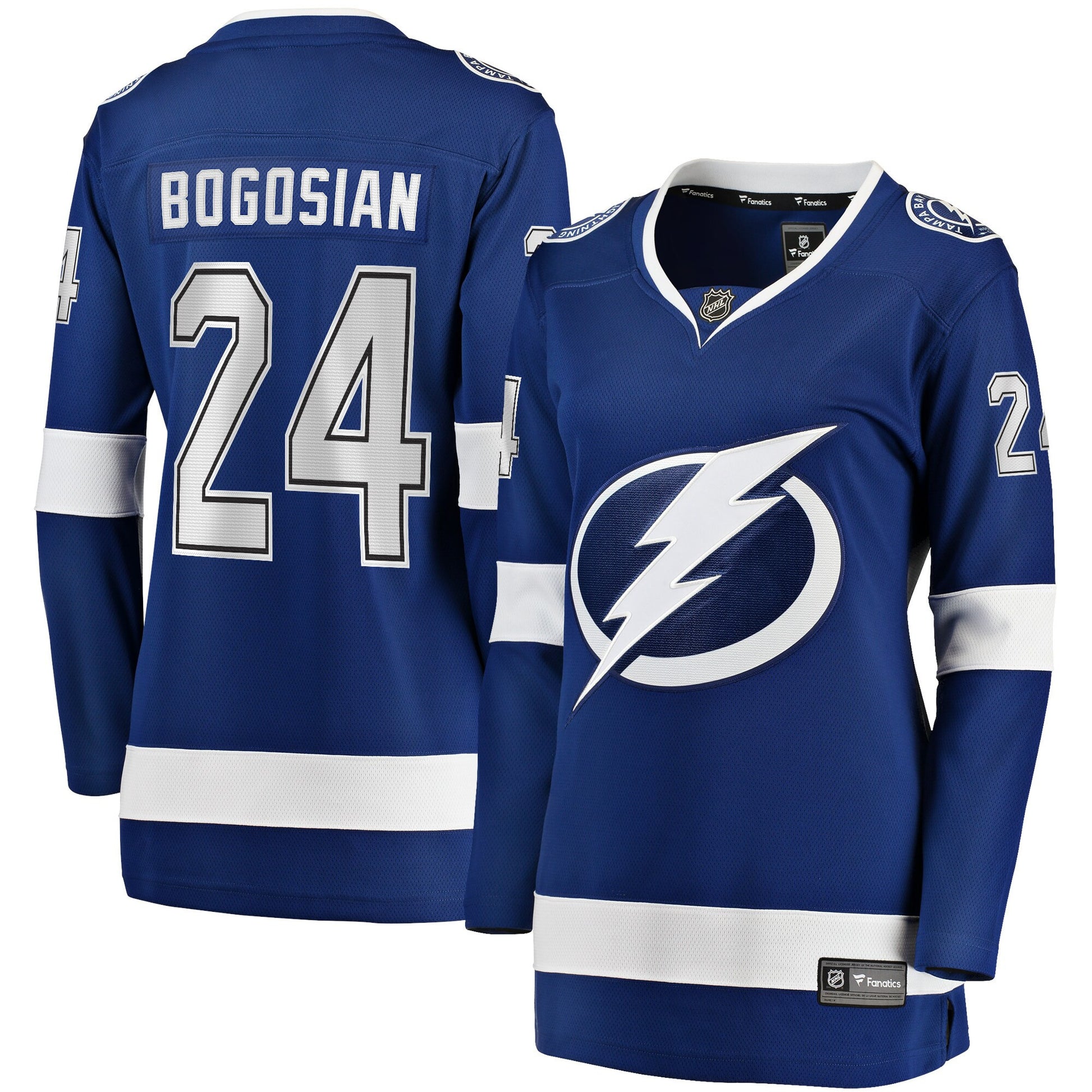 Zach Bogosian Tampa Bay Lightning Branded Women's Home Breakaway Player Hockey Jersey - Blue