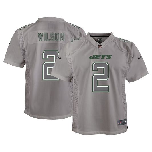 Zach Wilson New York Jets Youth Atmosphere Jersey - Gray