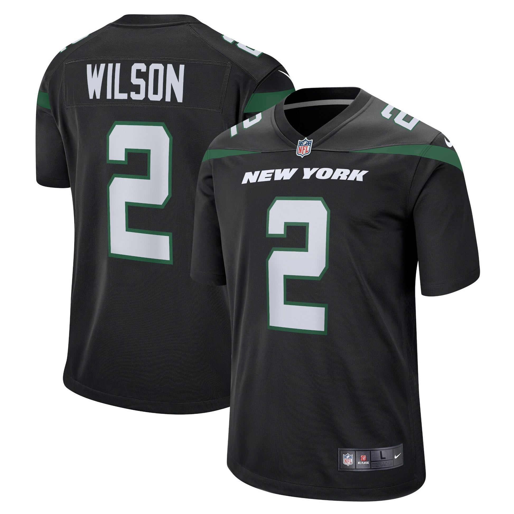 Zach Wilson New York Jets Youth Jersey - Black