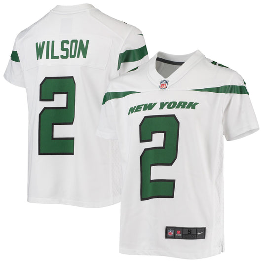 Zach Wilson New York Jets Youth Jersey - White