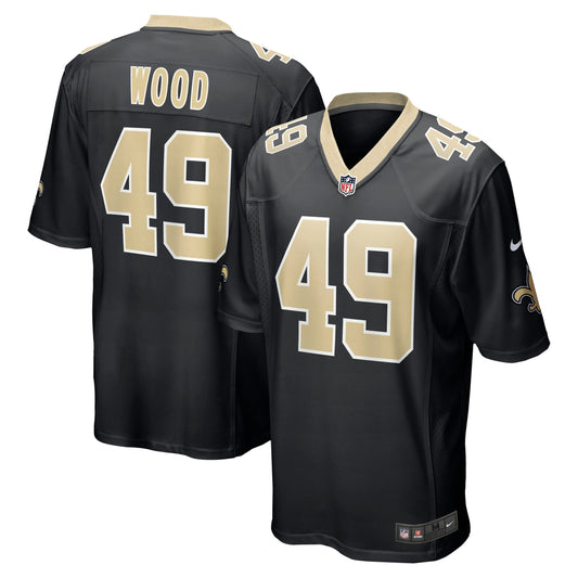 Zach Wood New Orleans Saints Jersey - Black