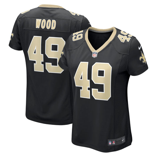 Zach Wood New Orleans Saints Women's Jersey - Black