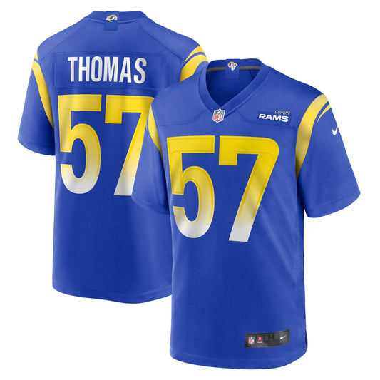 Zachary Thomas Los Angeles Rams Team Jersey - Royal