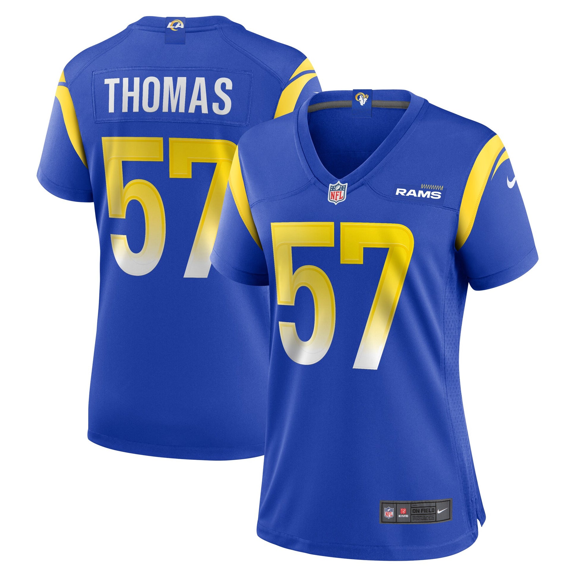 Zachary Thomas Los Angeles Rams Women's Team Jersey - Royal