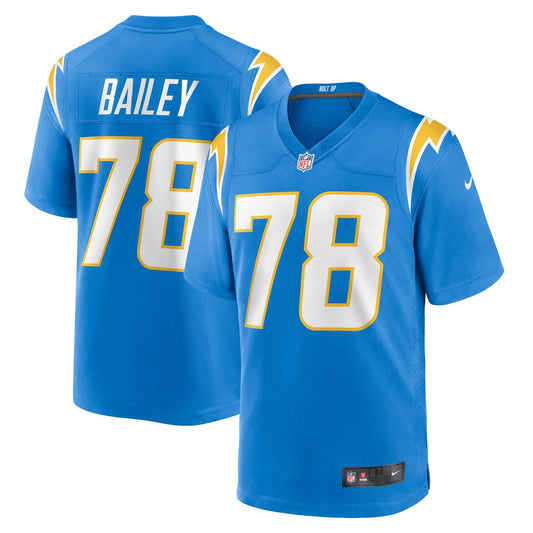 Zack Bailey Los Angeles Chargers Player Jersey - Powder Blue