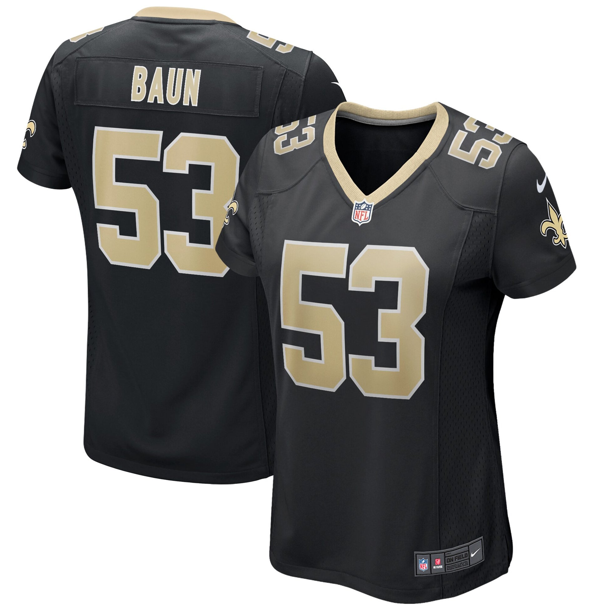 Zack Baun New Orleans Saints Women's Jersey - Black