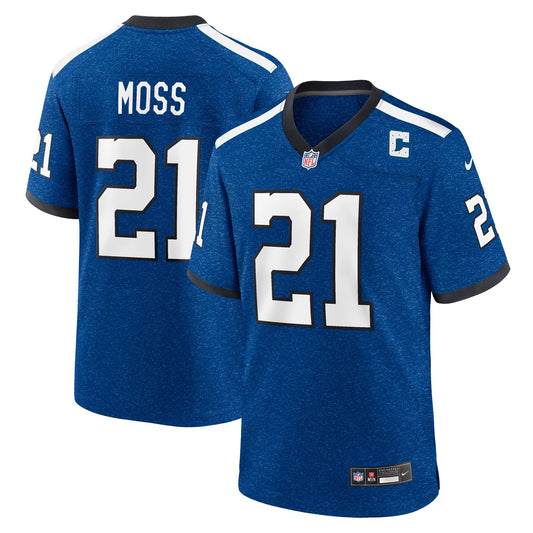 Zack Moss Indianapolis Colts Indiana Nights Alternate Jersey - Royal