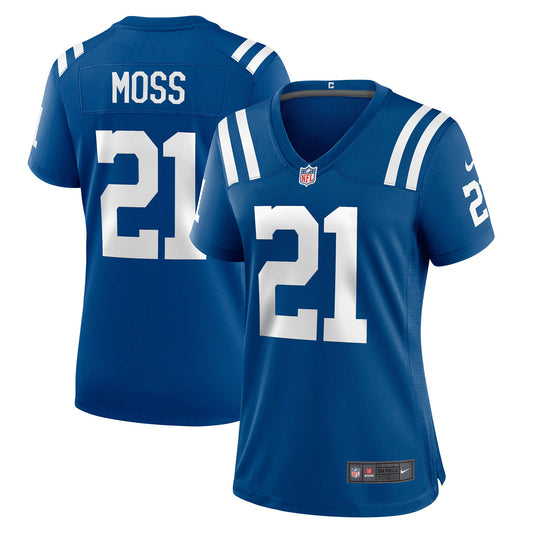 Zack Moss Indianapolis Colts Women's Game Player Jersey - Royal