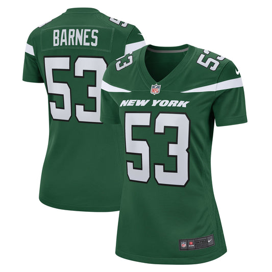 Zaire Barnes New York Jets Women's Jersey - Gotham Green